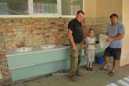 Ремонт шкільної їдальні підходить до завершення...