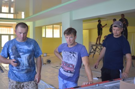 Ремонт шкільної їдальні підходить до завершення...