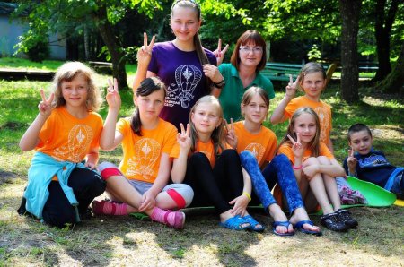 Пластуни на Всеукраїнському таборі.