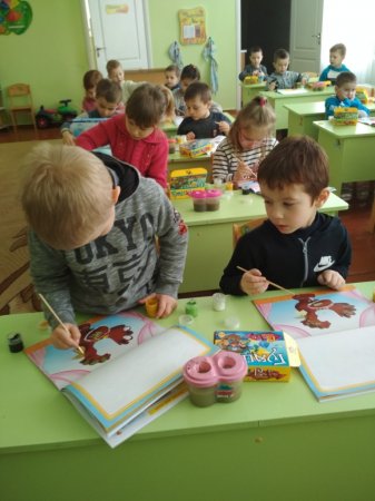 малювання на тему: «Півник»