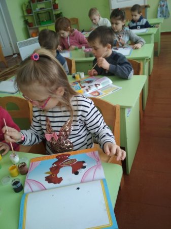 малювання на тему: «Півник»