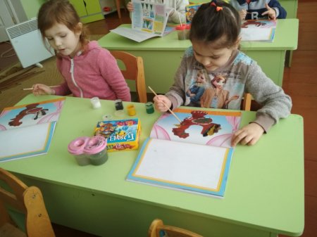 малювання на тему: «Півник»