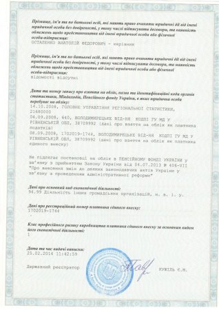 Статут і документи