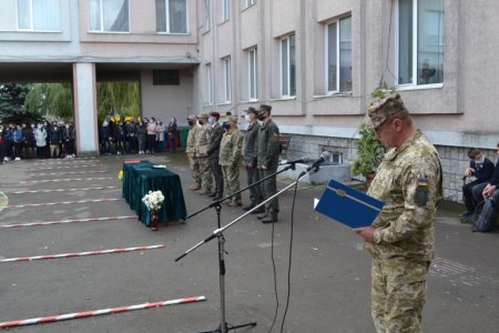 Посвята в учні військово-спортивного профілю