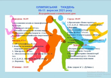 Олімпійський тиждень у ліцеї