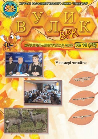 Вулик жовтень-листопад 2022 №16