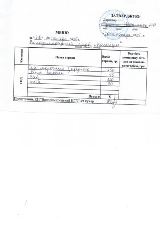 меню на 20.11. 25