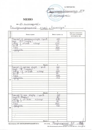 меню на 21.11.25